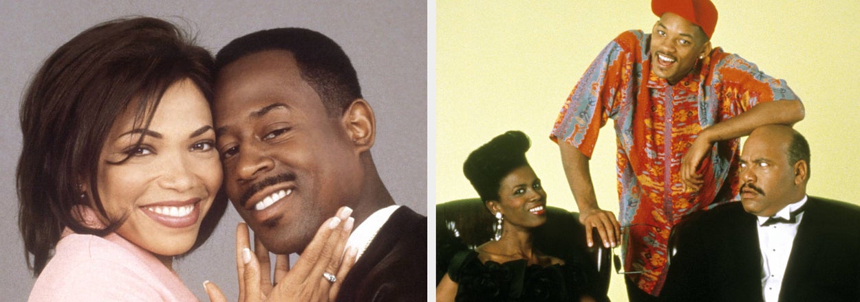 Both images depict stills of characters from "The Fresh Prince of Bel-Air" show, including Will, Uncle Phil, and Aunt Vivian