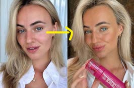 All of the perks of this viral "instant awake" eye brightener and dreamy hair mist, and none of the hassle of watching a zillion TikToks to find it.