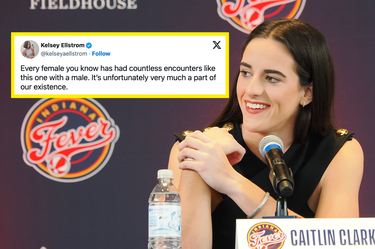 I Literally Gasped After A Male Sports Reporter Made This "Creepy" Comment To Caitlin Clark At A WNBA Press Conference, And The Crowd Laughed