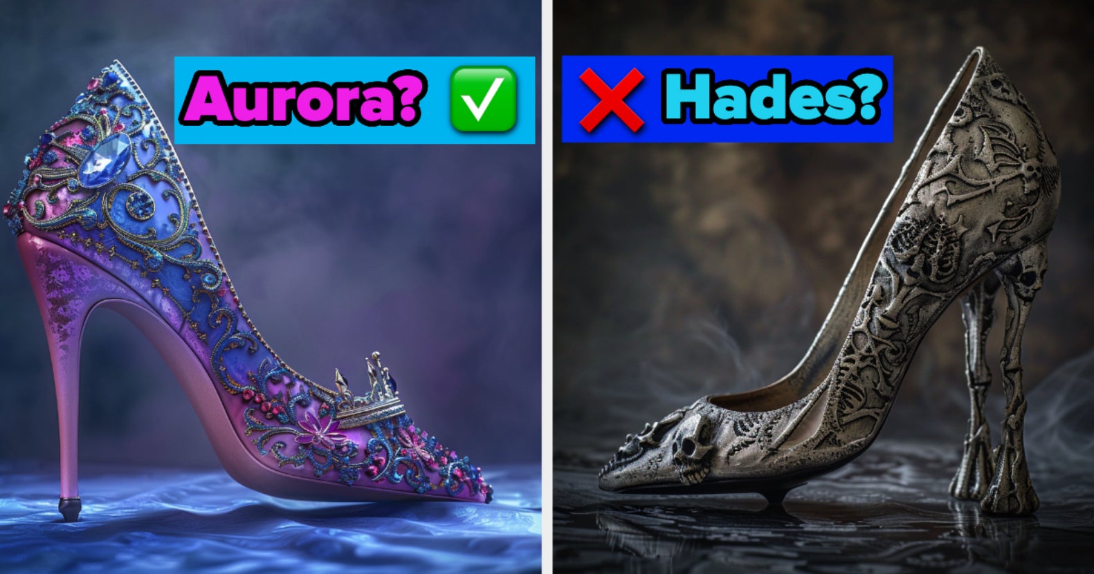 Disney Characters AI Shoe Quiz