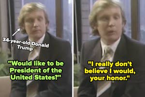 34-year-old Donald Trump says he wouldn't want to be president