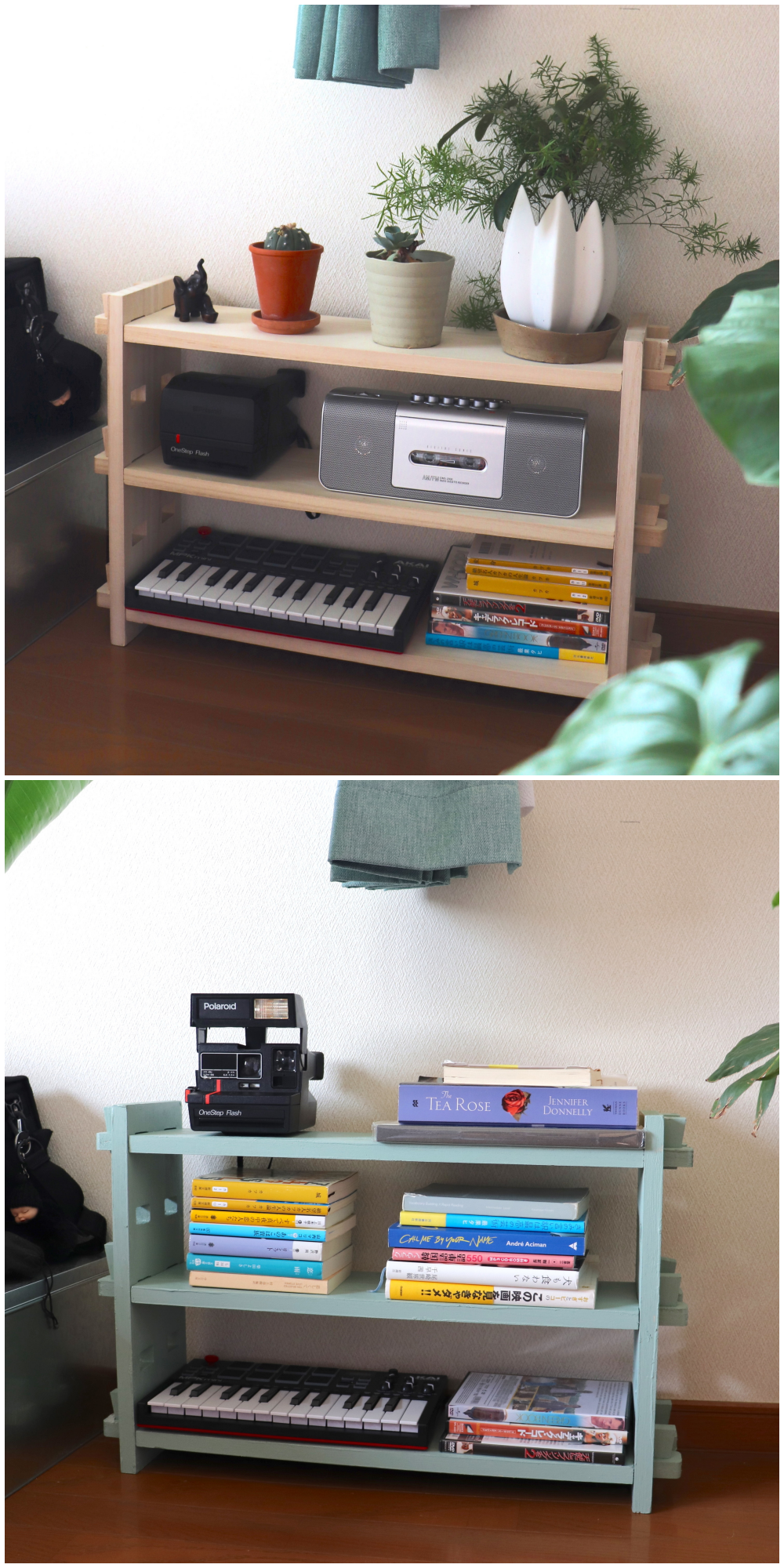 カインズのおすすめの収納アイテム「くさびラックセット 支柱ダブル 3段」