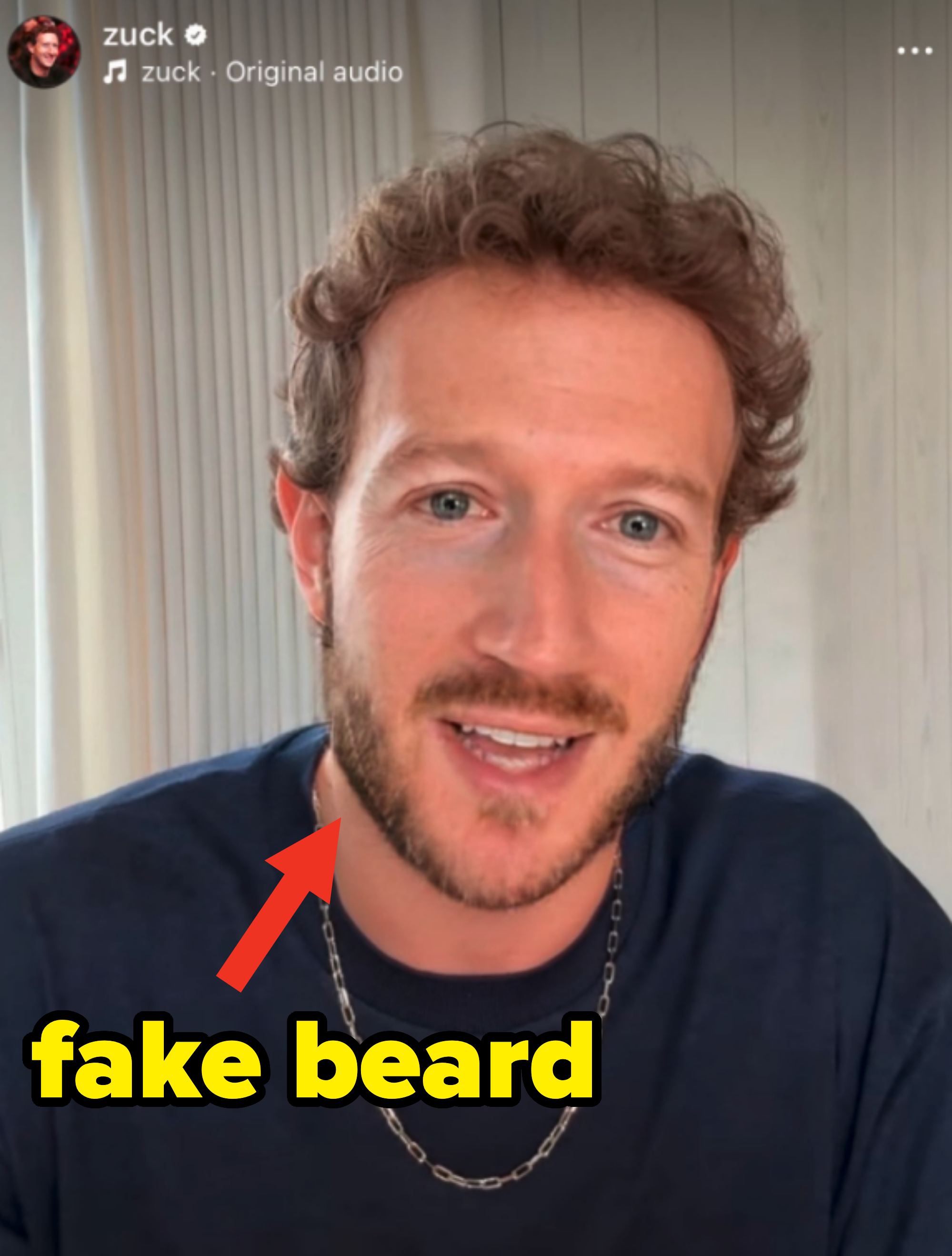 &quot;fake beard&quot;