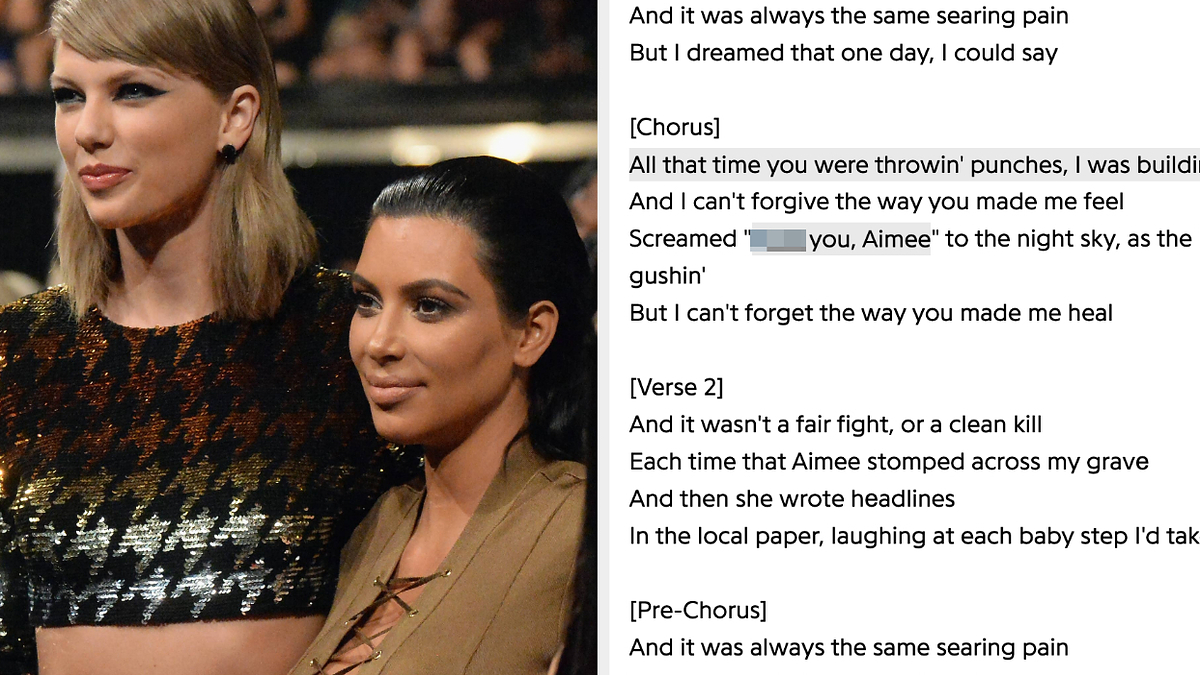 Taylor Swift Drags Kim Kardashian On New Album