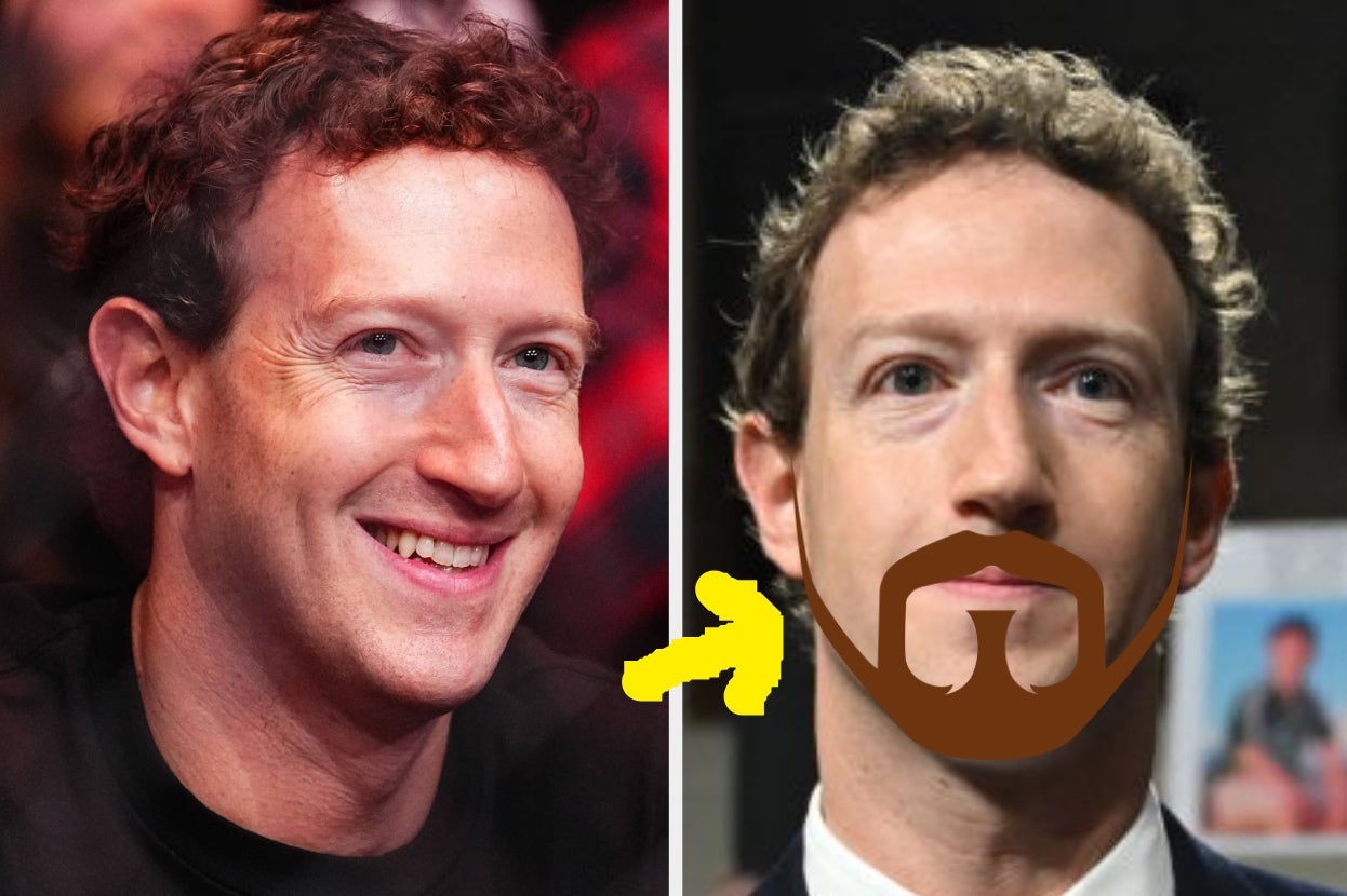 I'm Seriously Laughing At Everyone Thirsting Over Mark Zuckerberg After Someone Gave Him A "Fake" Beard