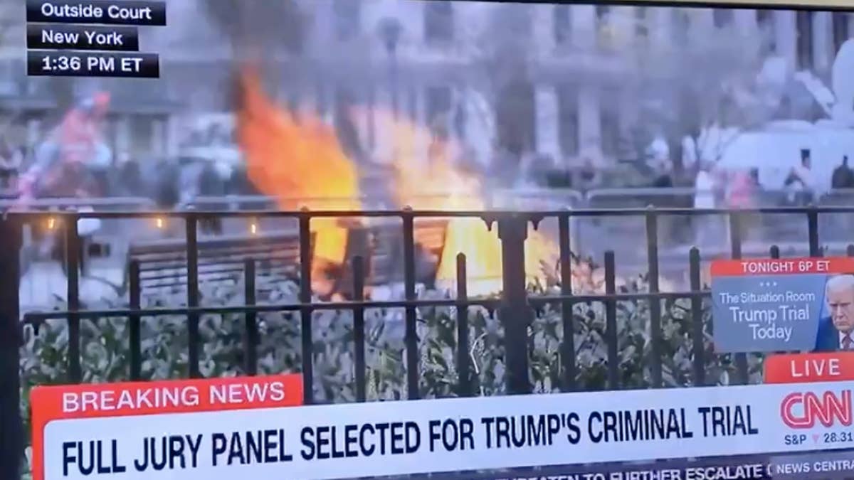 Details about the incident were initially scarce. CNN was broadcasting live when the fire broke out, with the commotion briefly mistaken as an active shooter.