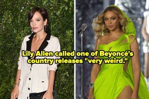 Lily Allen called one of Beyoncé's country releases "very weird"