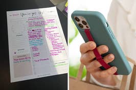 planner and phone gripper