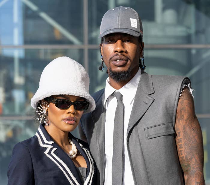 Closeup of Teyana Taylor and Iman Shumpert