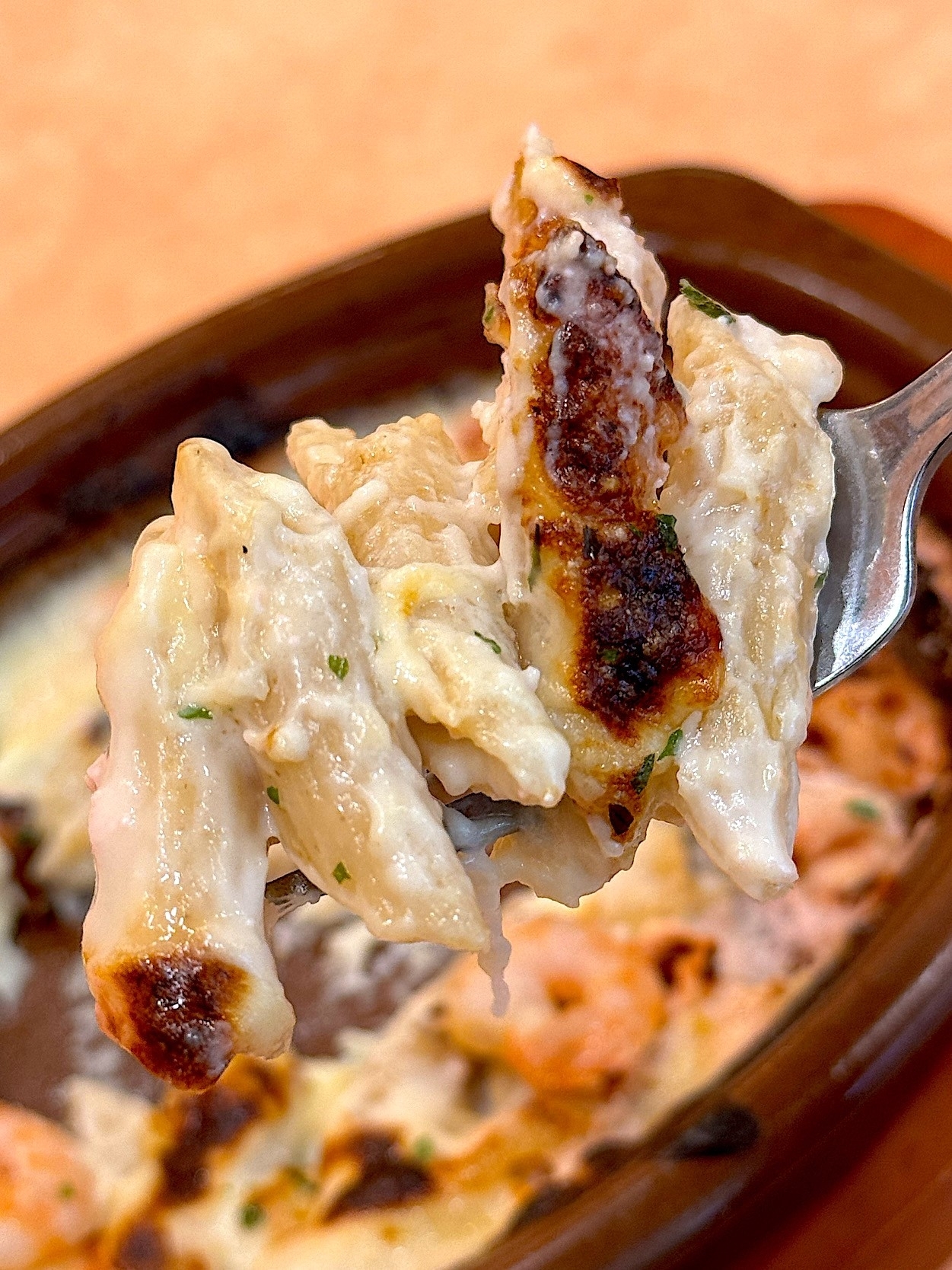 サイゼリヤのおすすめメニュー「エビとタラコのクリームグラタン」