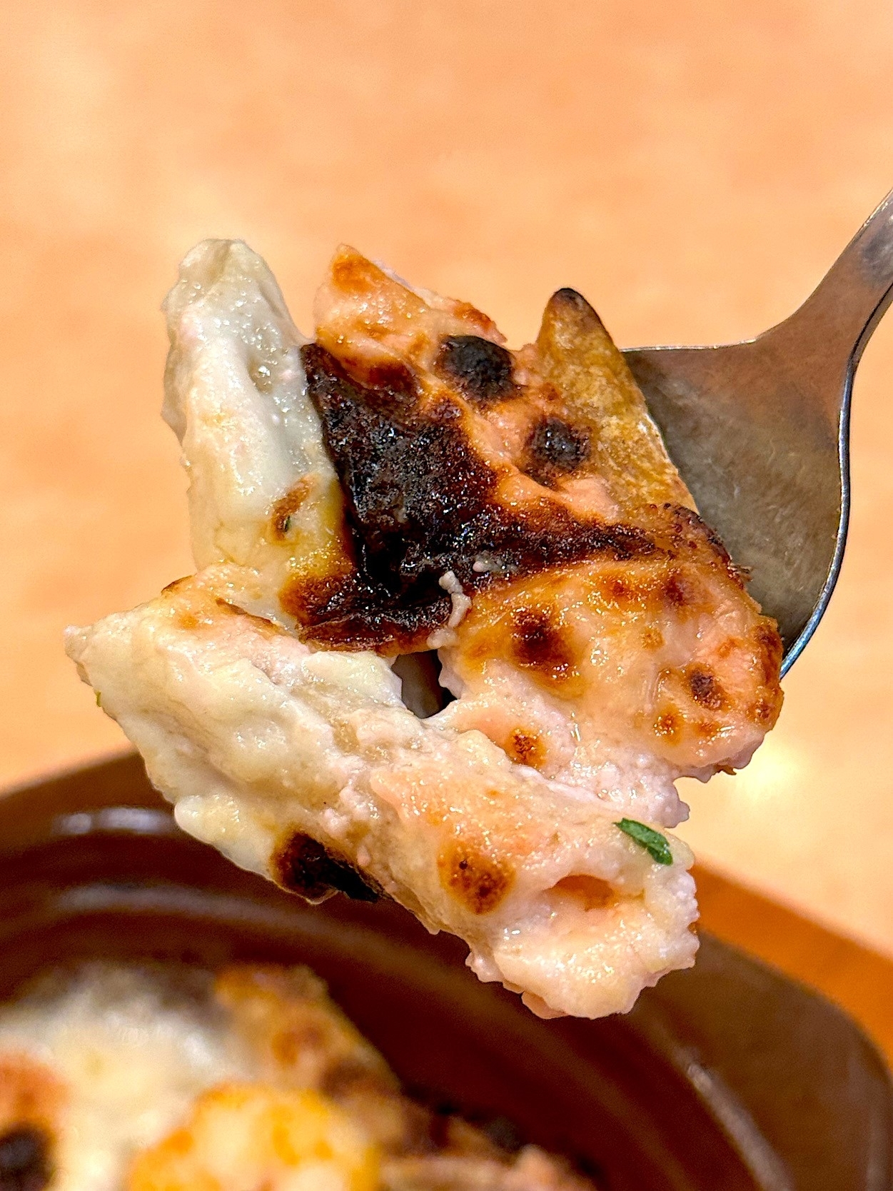 サイゼリヤのおすすめメニュー「エビとタラコのクリームグラタン」