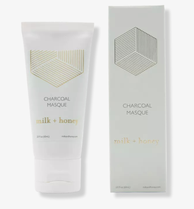 Charcoal face mask product from Milk + Honey