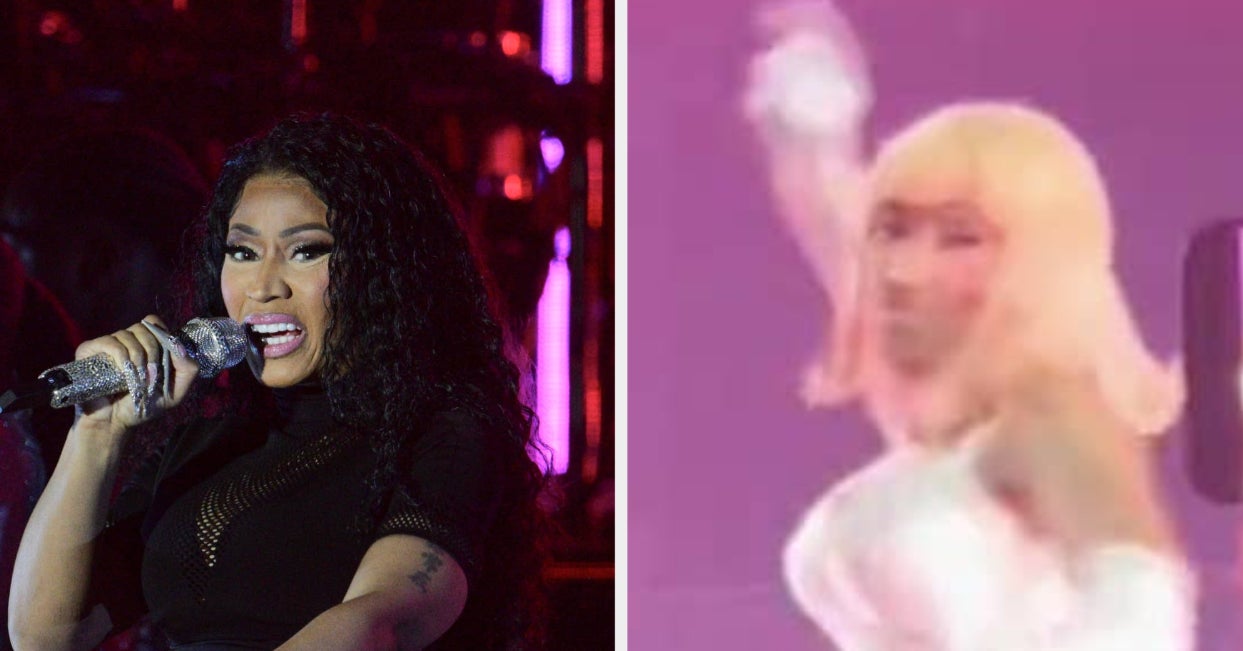 Nicki Minaj Throws Thing At Fan Onstage Video