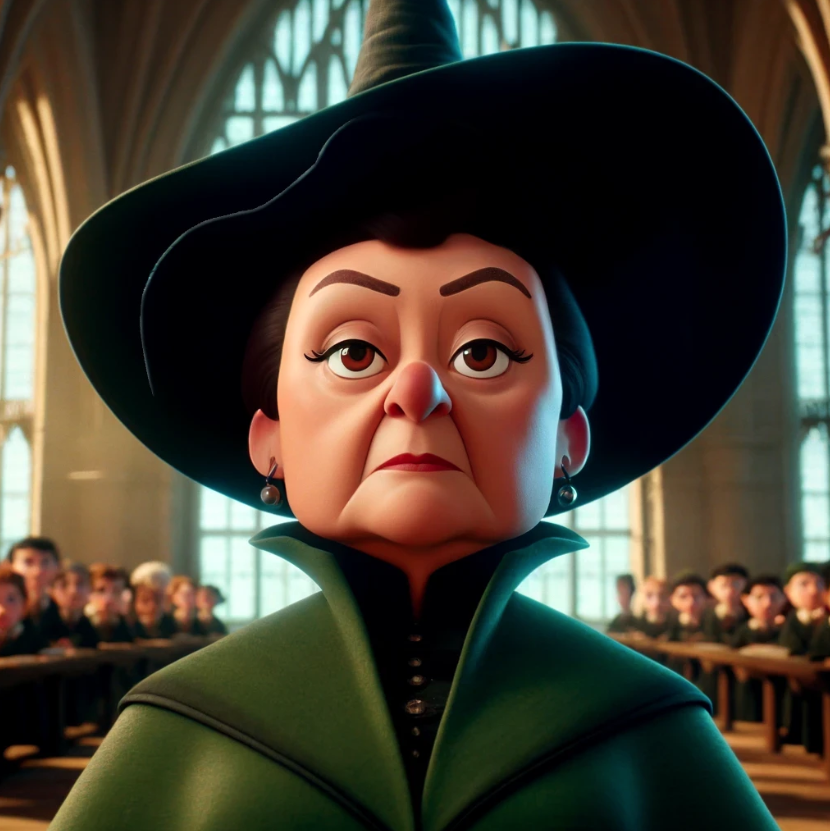 Lady Tremaine character frowning in a scene from an animated movie