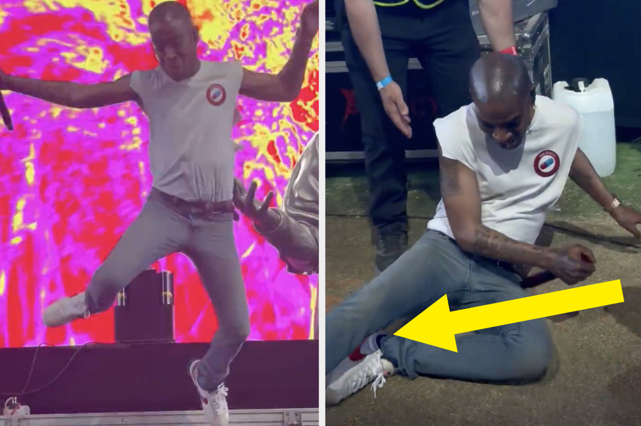Kid Cudi Broke His Foot While Performing At Coachella, And The Moment
It Happened Was Captured On Video