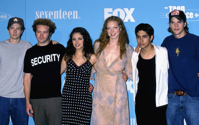 The cast of &quot;That &#x27;70s Show&quot; on the red carpet