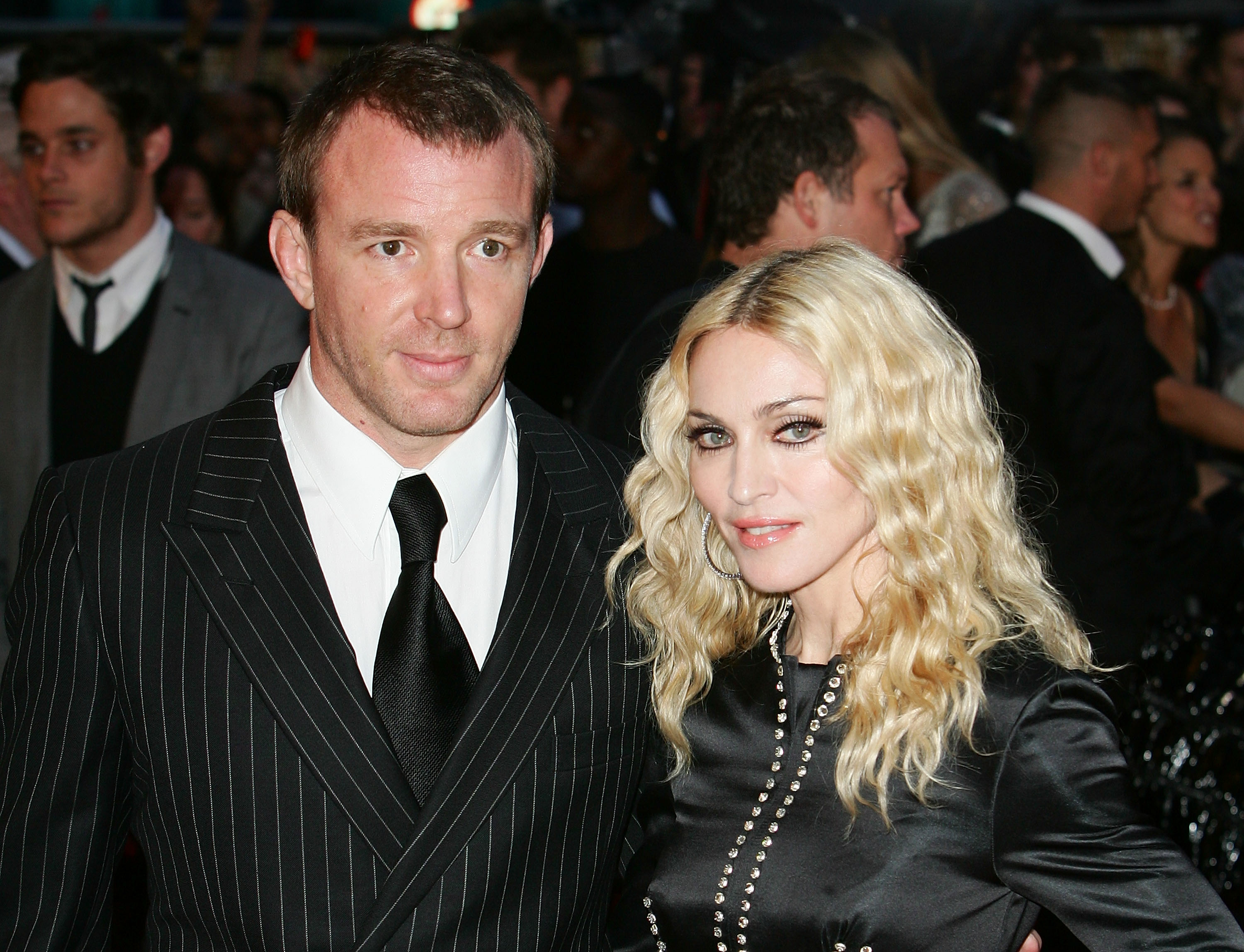 Madonna and Guy Ritchie attend the world premiere of RocknRolla