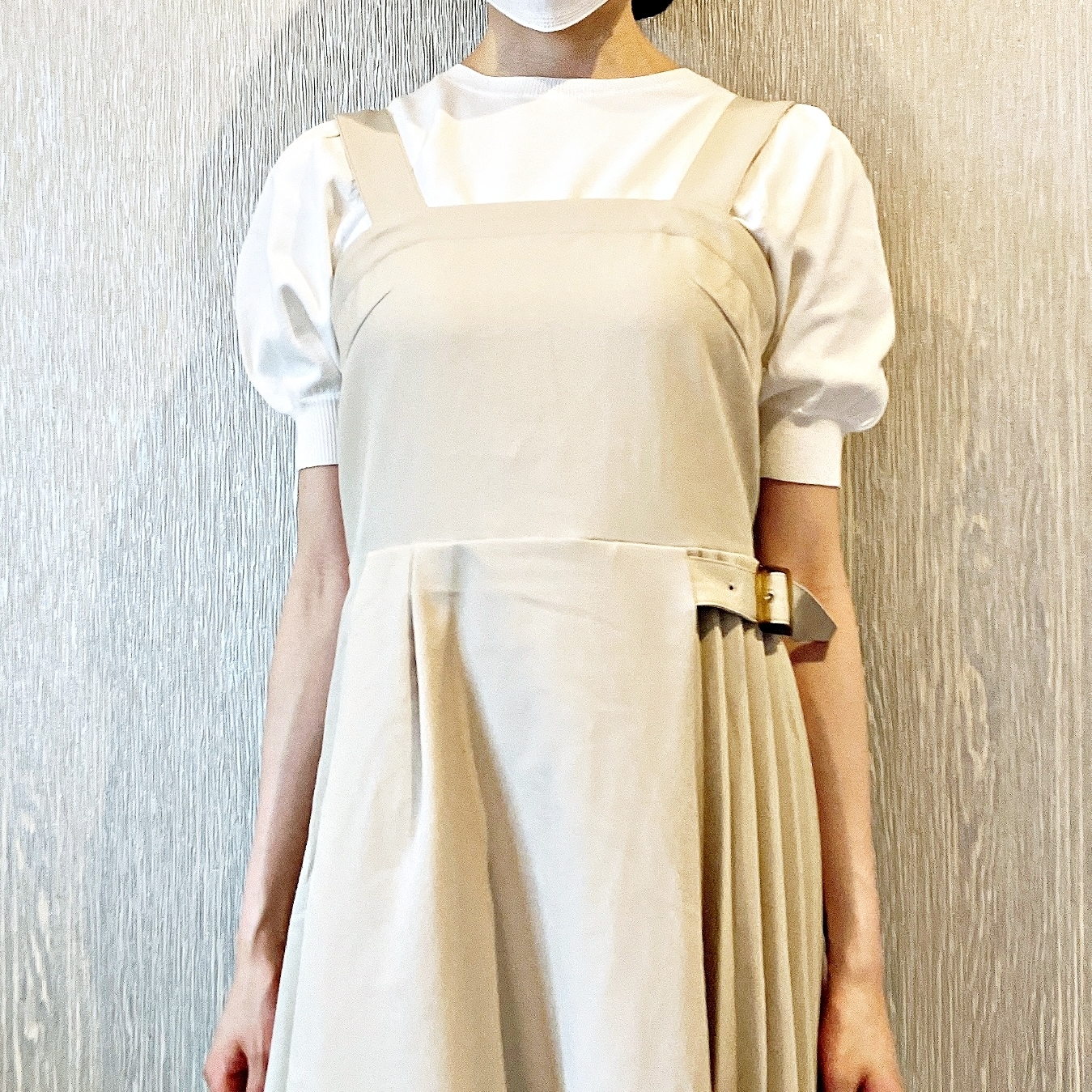 Honeys（ハニーズ）のおすすめジャンパースカート「プリーツ切替ジャンスカ」