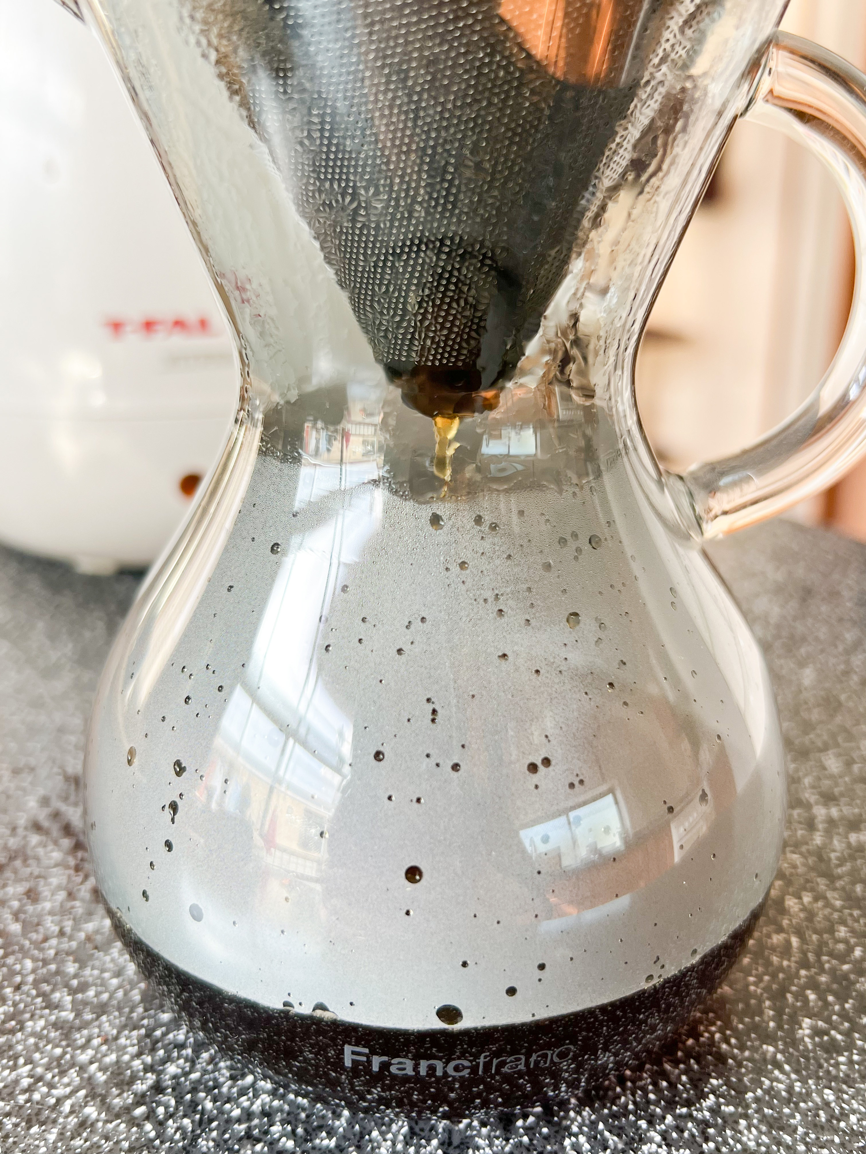 Francfranc(フランフラン)のオススメカフェグッズ「グラス ドリッパーセット グレー」