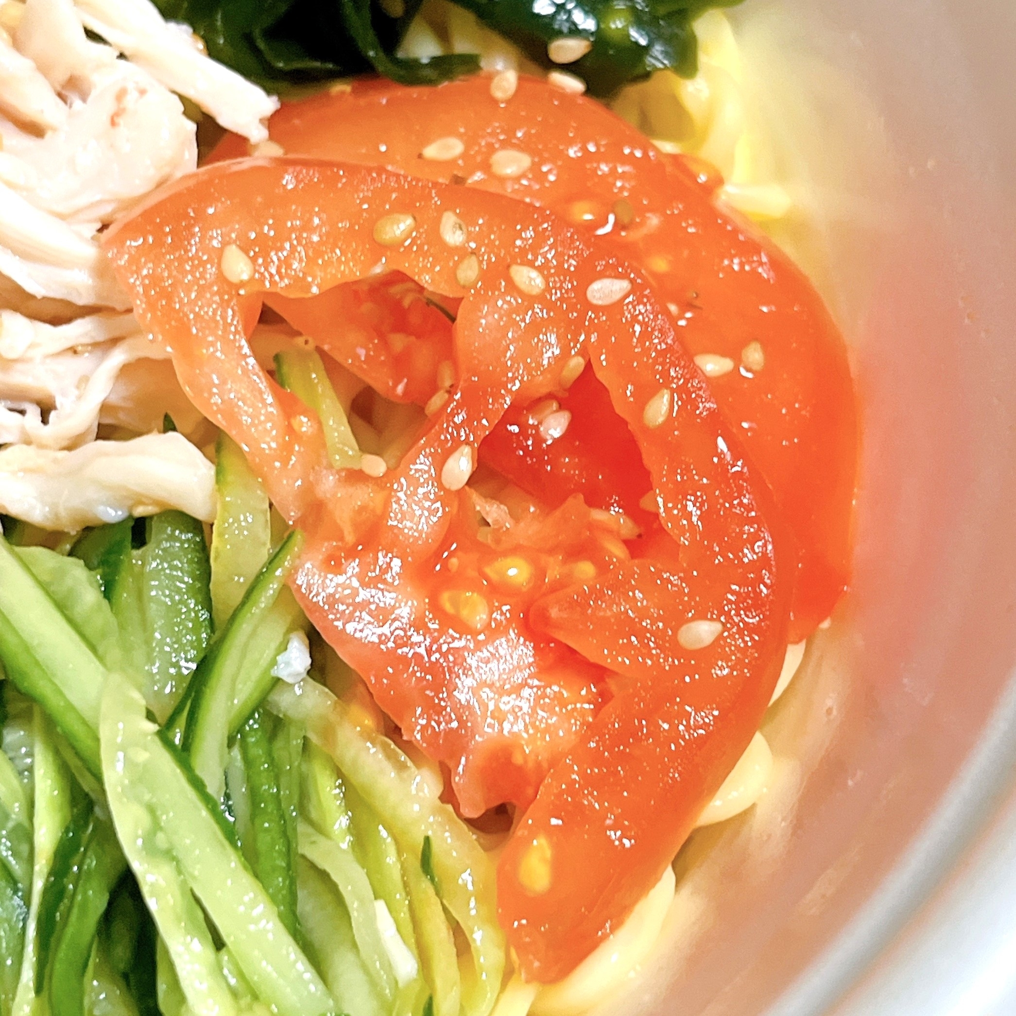 バーミヤンのオススメのメニュー「冷やし中華【醤油】」