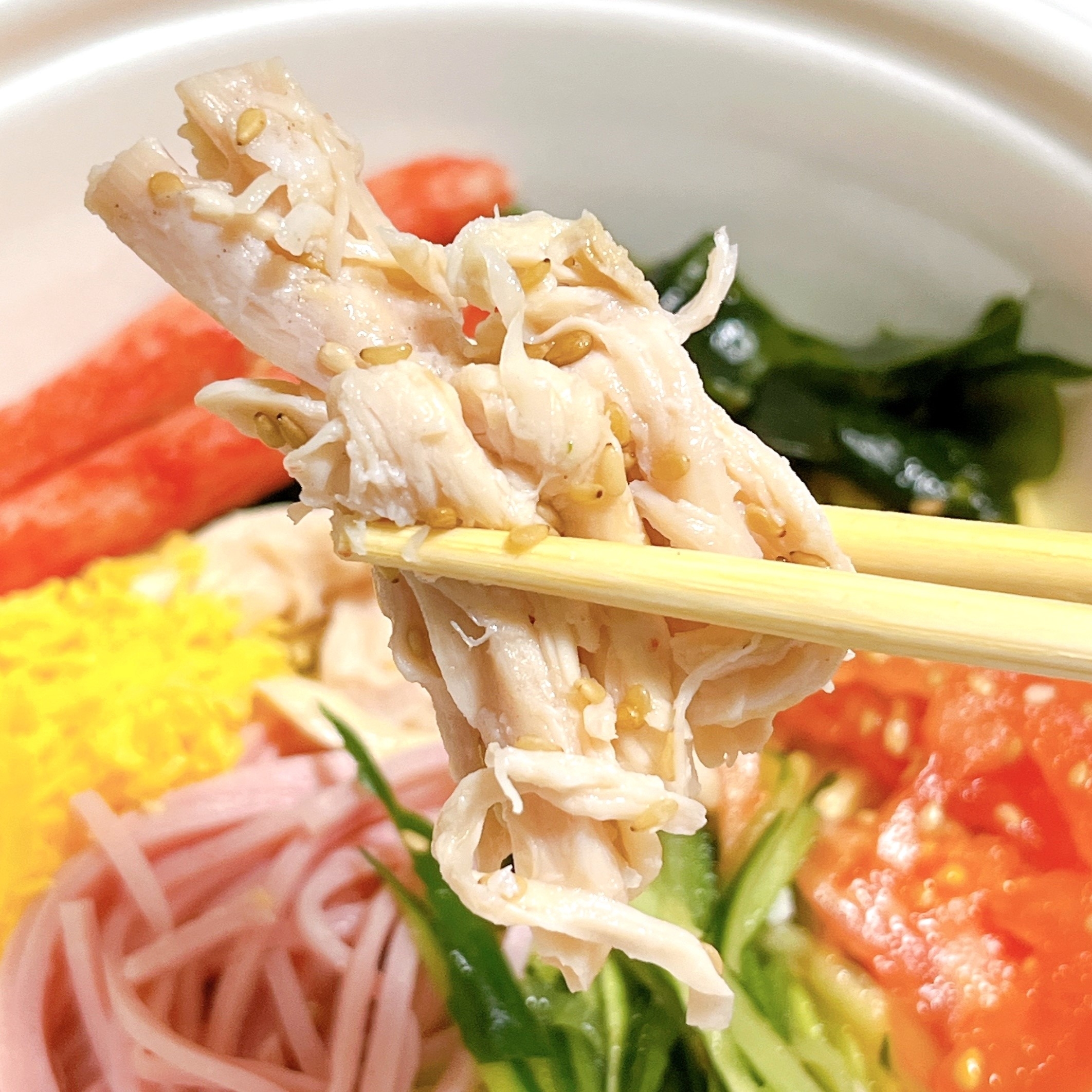 バーミヤンのオススメのメニュー「冷やし中華【醤油】」