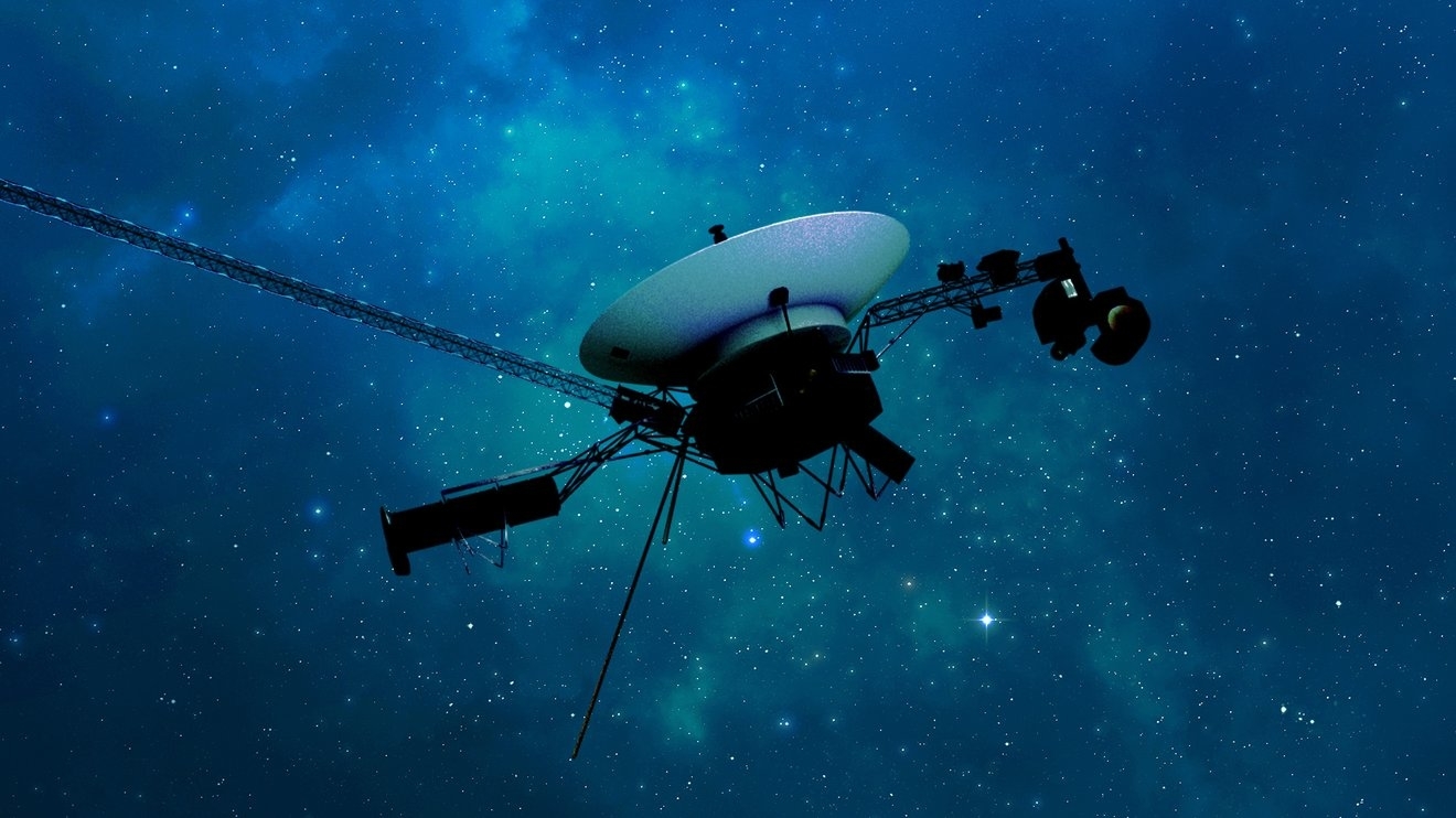 星間空間を航行するボイジャー1号のイメージ図（NASA/JPL-Caltech）
