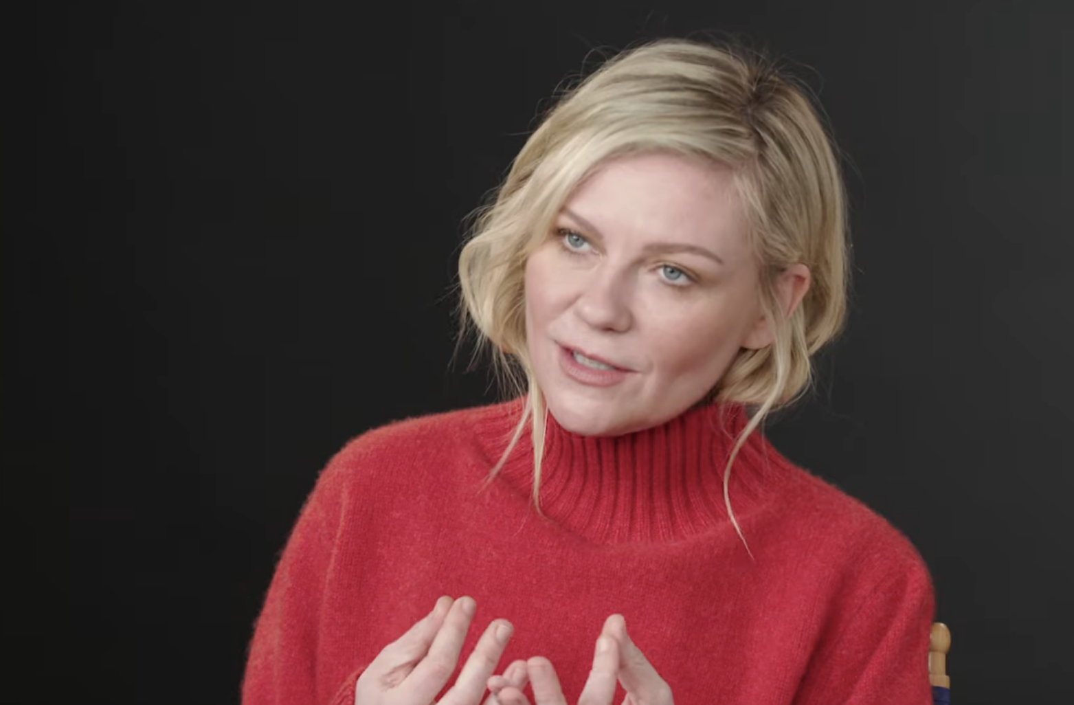 Kristen Dunst speaks in a video titled &quot;Kristen Dunst Breaks Down Her Most Iconic Characters&quot; on YouTube