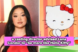 a casting director advised Lana Condor to "be more like Hello Kitty"