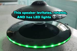 reviewer's levitating UFO speaker