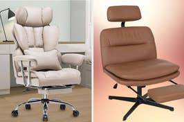 Reviewers love these chairs that have smart designs and generous seats so you can comfortably cross your legs whenever you want.