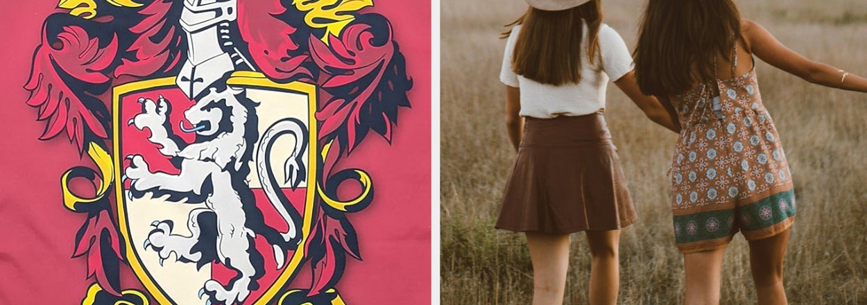 Imagen izquierda: Escudo con león y corona, texto "Tu casa". Derecha: Dos personas de espaldas tomadas de la mano, texto "Tu mayor deseo"