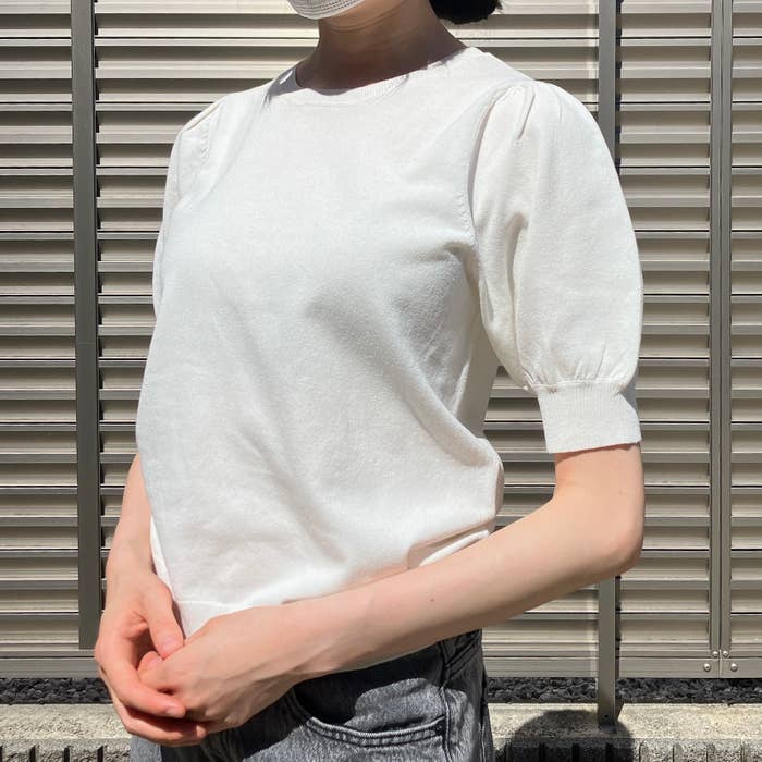 Honeys(ハニーズ)のおすすめトップス「5分袖ニットトップス」