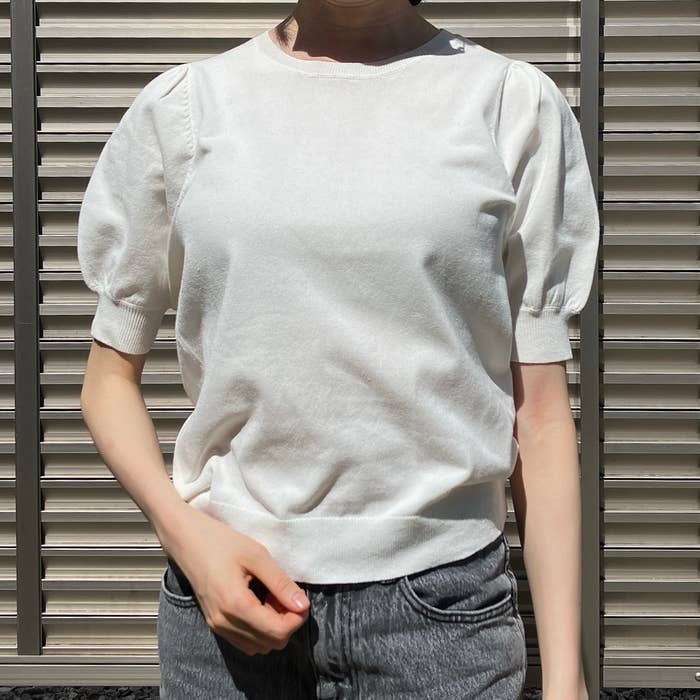 Honeys(ハニーズ)のおすすめトップス「5分袖ニットトップス」