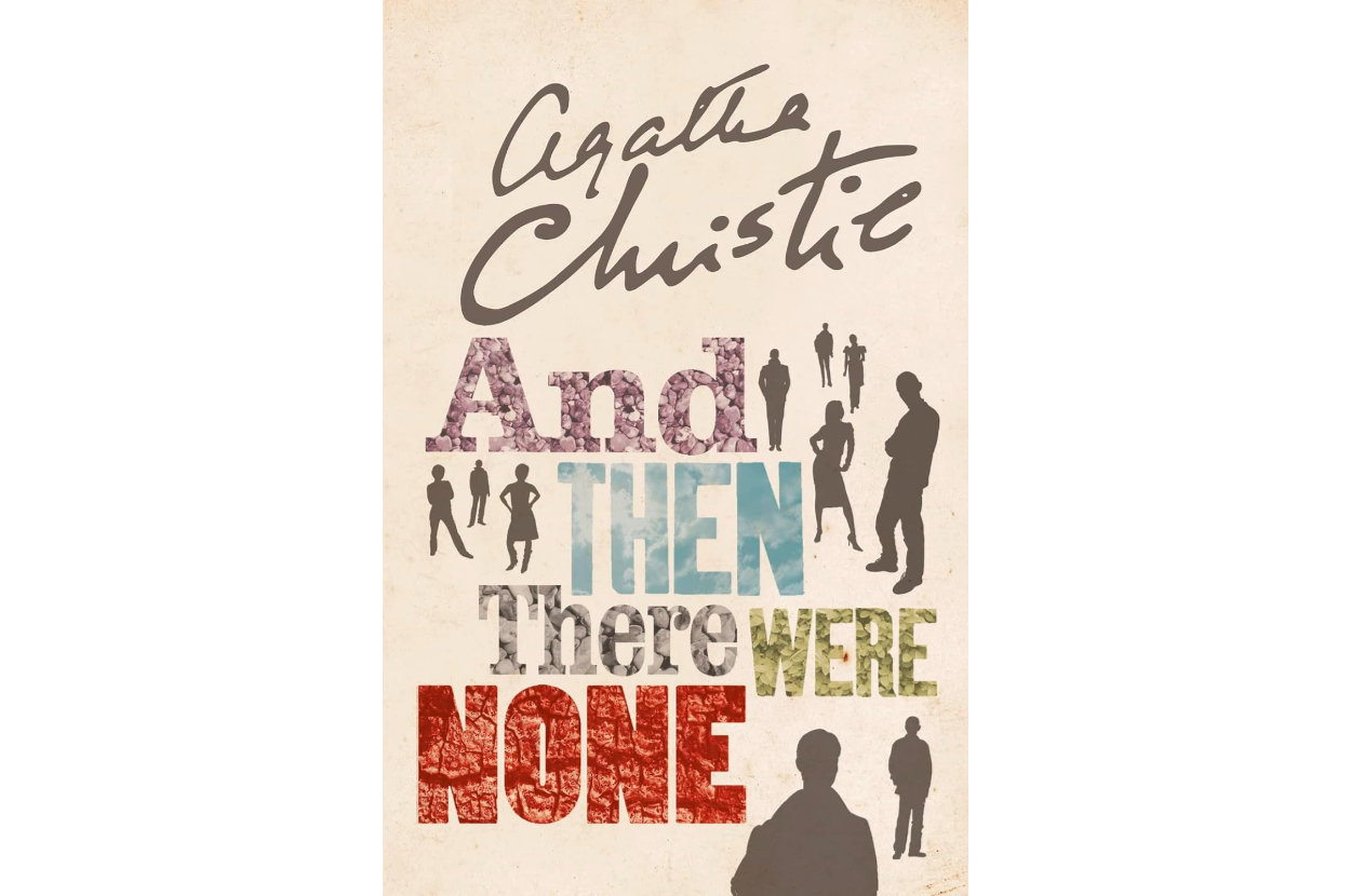 Cover of &quot;And Then There Were None&quot; by Agatha Christie, featuring silhouette figures and title text