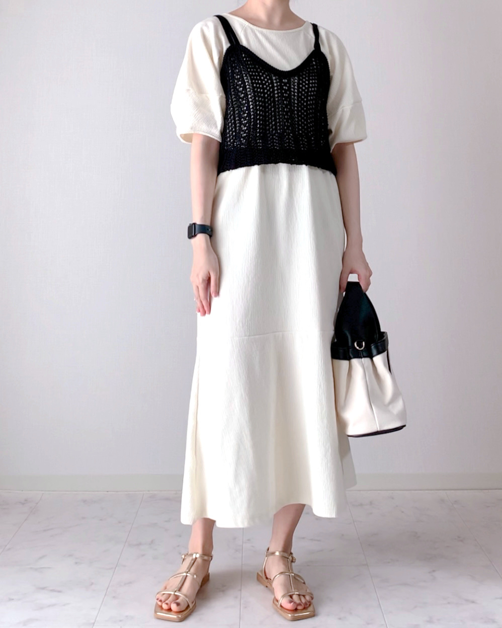 しまむらのおすすめトップス「KOKビスチェ+Tシャツ」