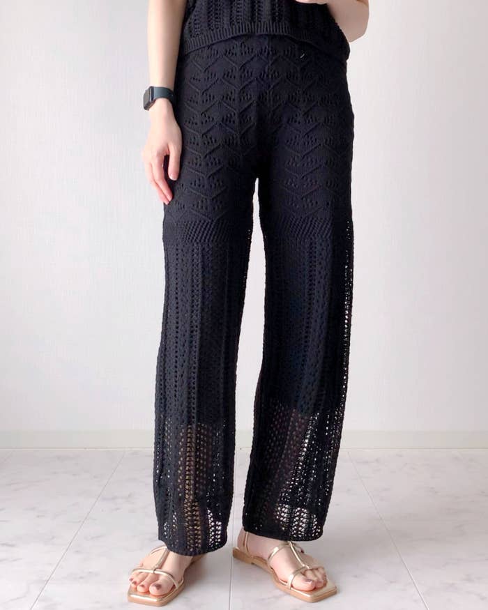 しまむらのおすすめボトムス「KOKTスカシニットPT」