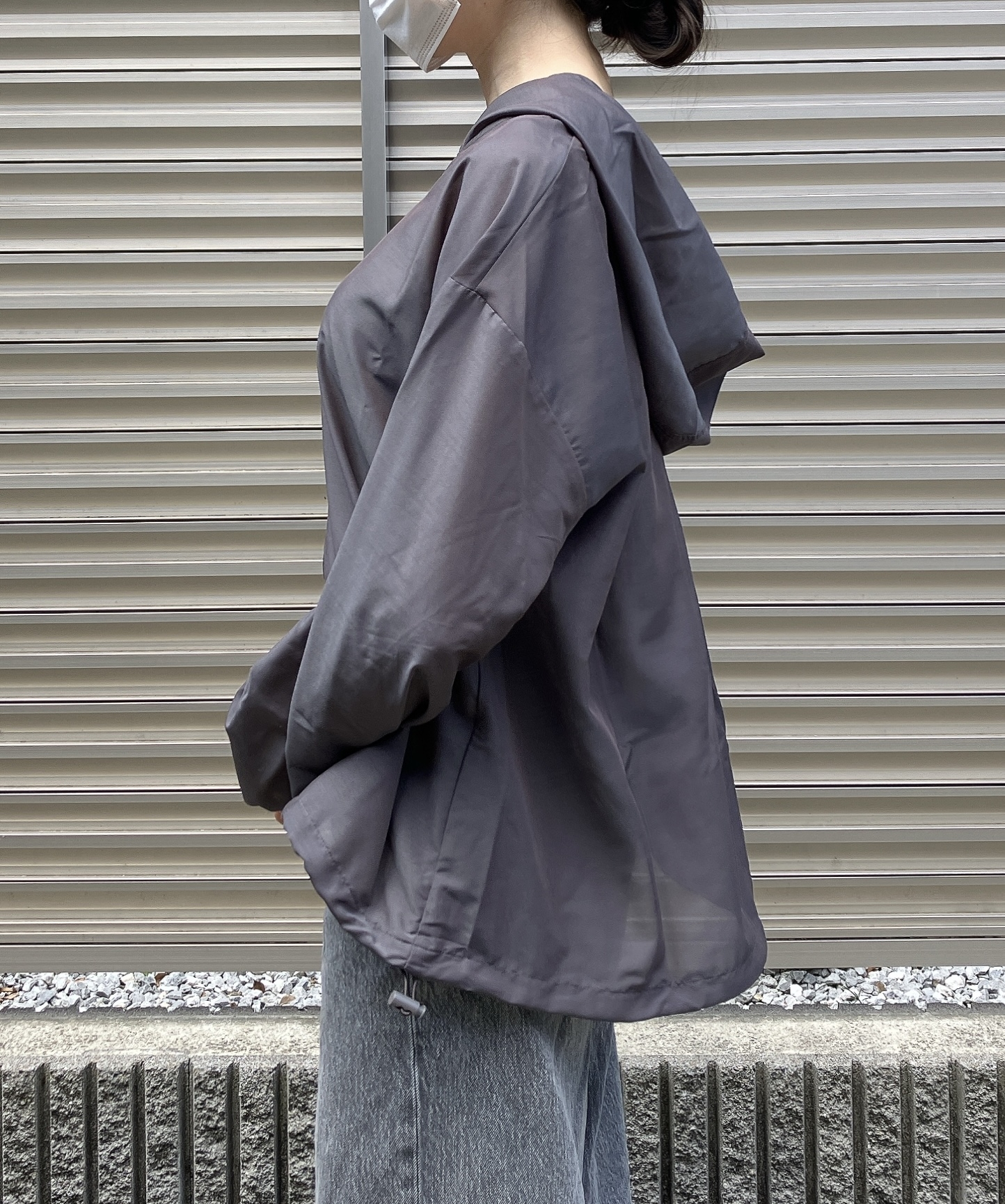 Honeys(ハニーズ)のおすすめアウター「シアーフードブルゾン」