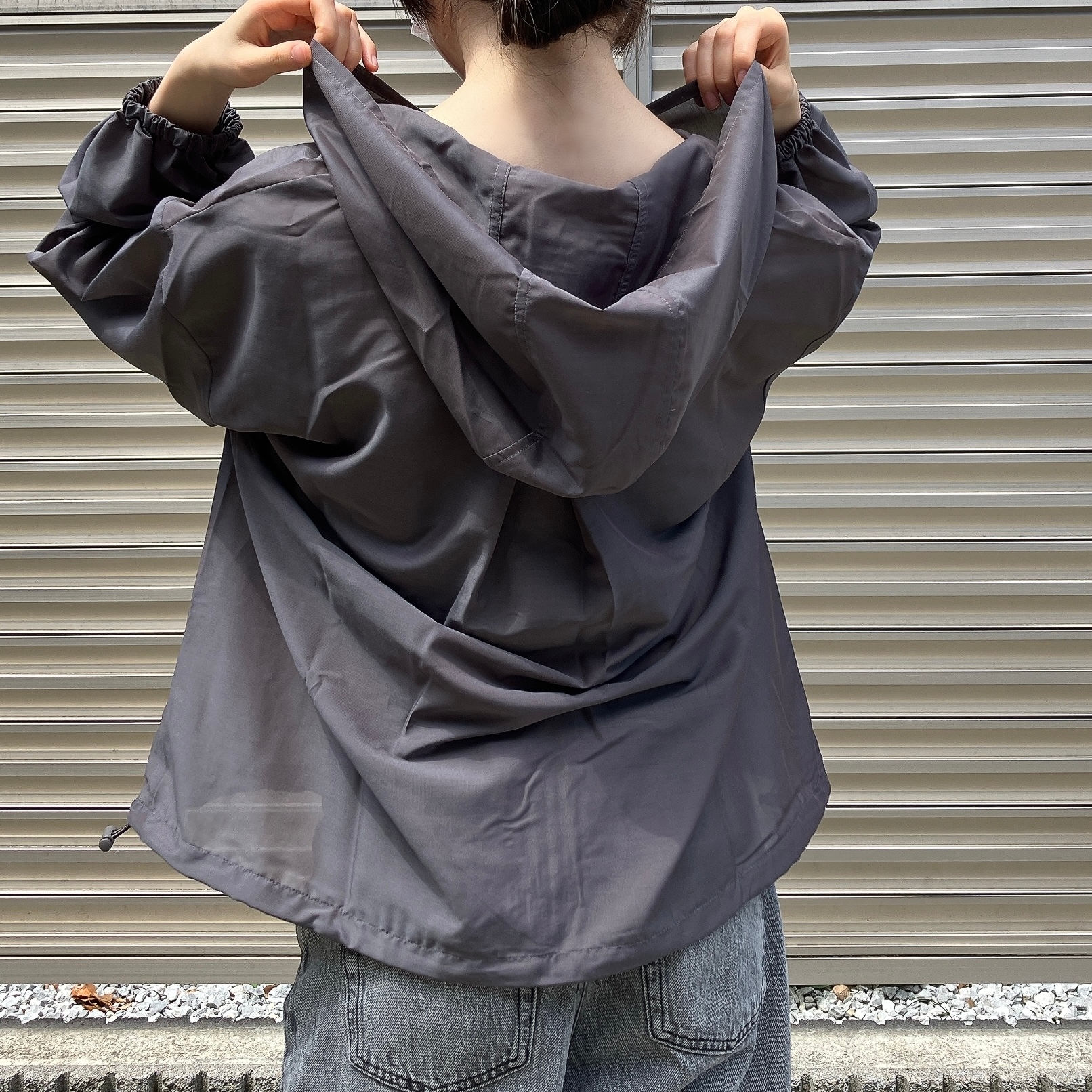 Honeys(ハニーズ)のおすすめアウター「シアーフードブルゾン」