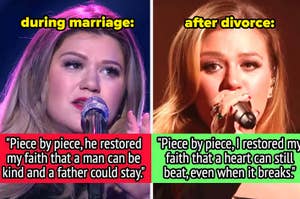 Kelly Clarkson changed her "Piece by Piece" lyrics after divorce