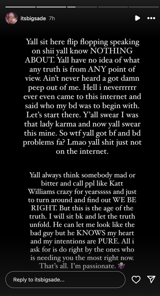 The image contains a lengthy text of a social media rant defending the person&#x27;s actions and intentions, with an emphasis on honesty and being misunderstood