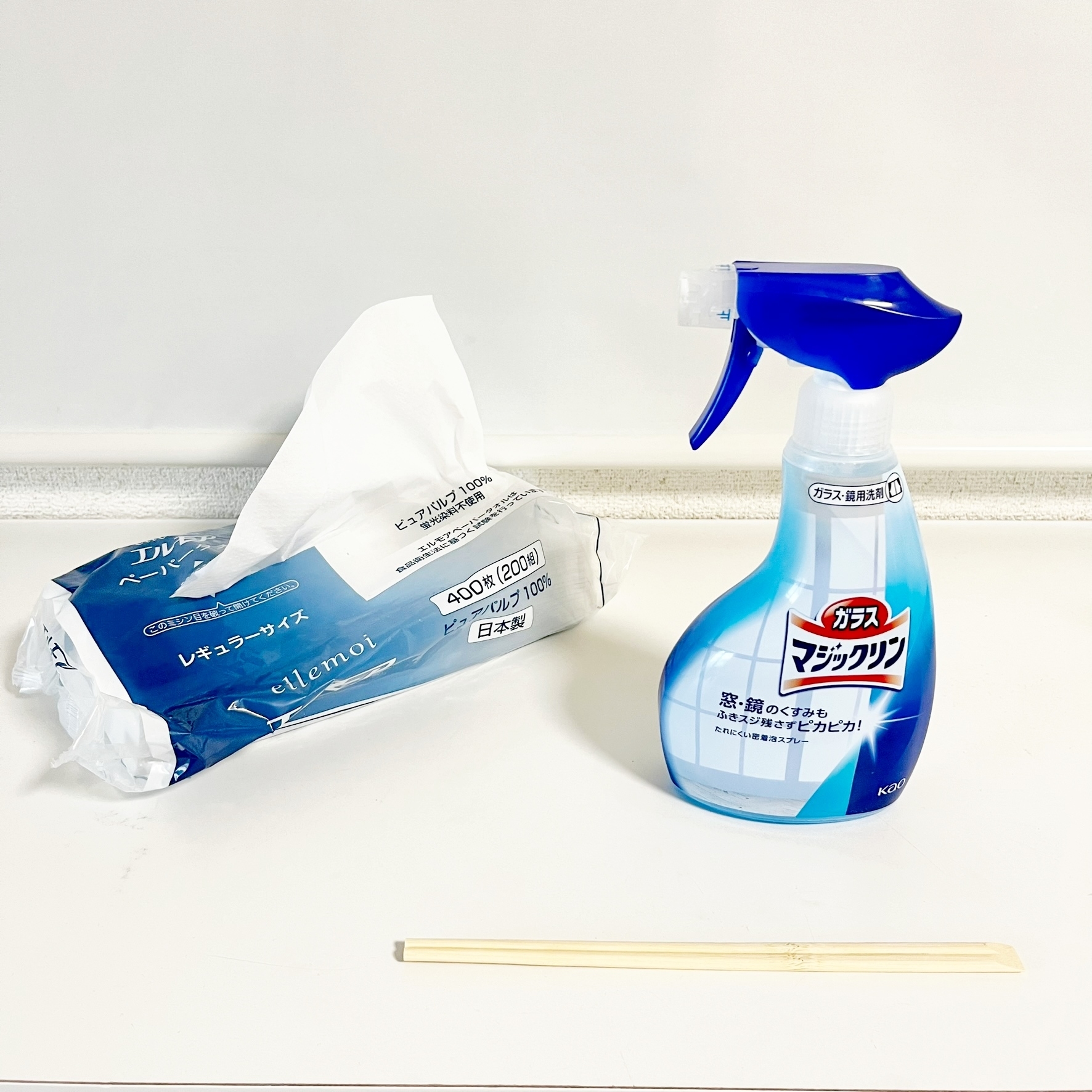 サッシ掃除に便利なライフハック「割り箸マジックリン」