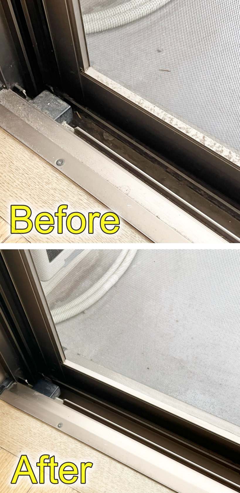 サッシ掃除に便利なライフハック「割り箸マジックリン」