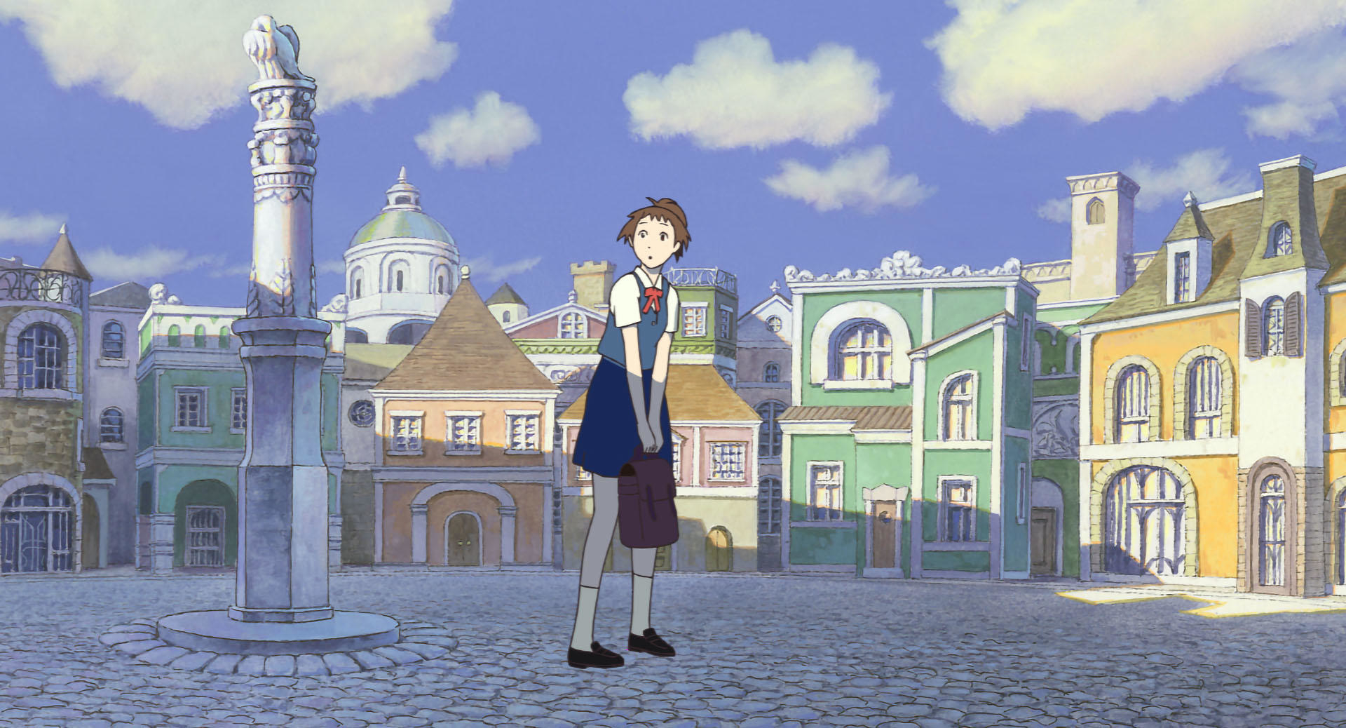 不思議な街に立つハル(スタジオジブリ公式サイトより)