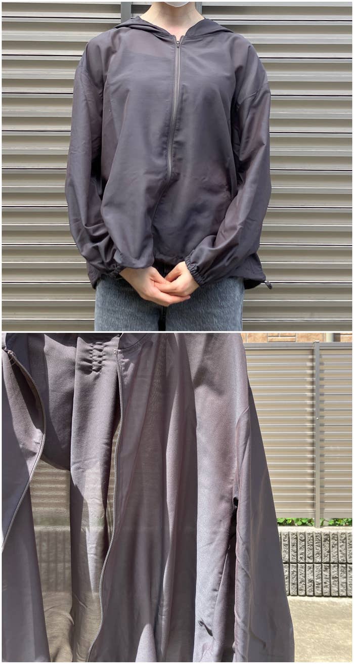 Honeys(ハニーズ)のおすすめアウター「シアーフードブルゾン」