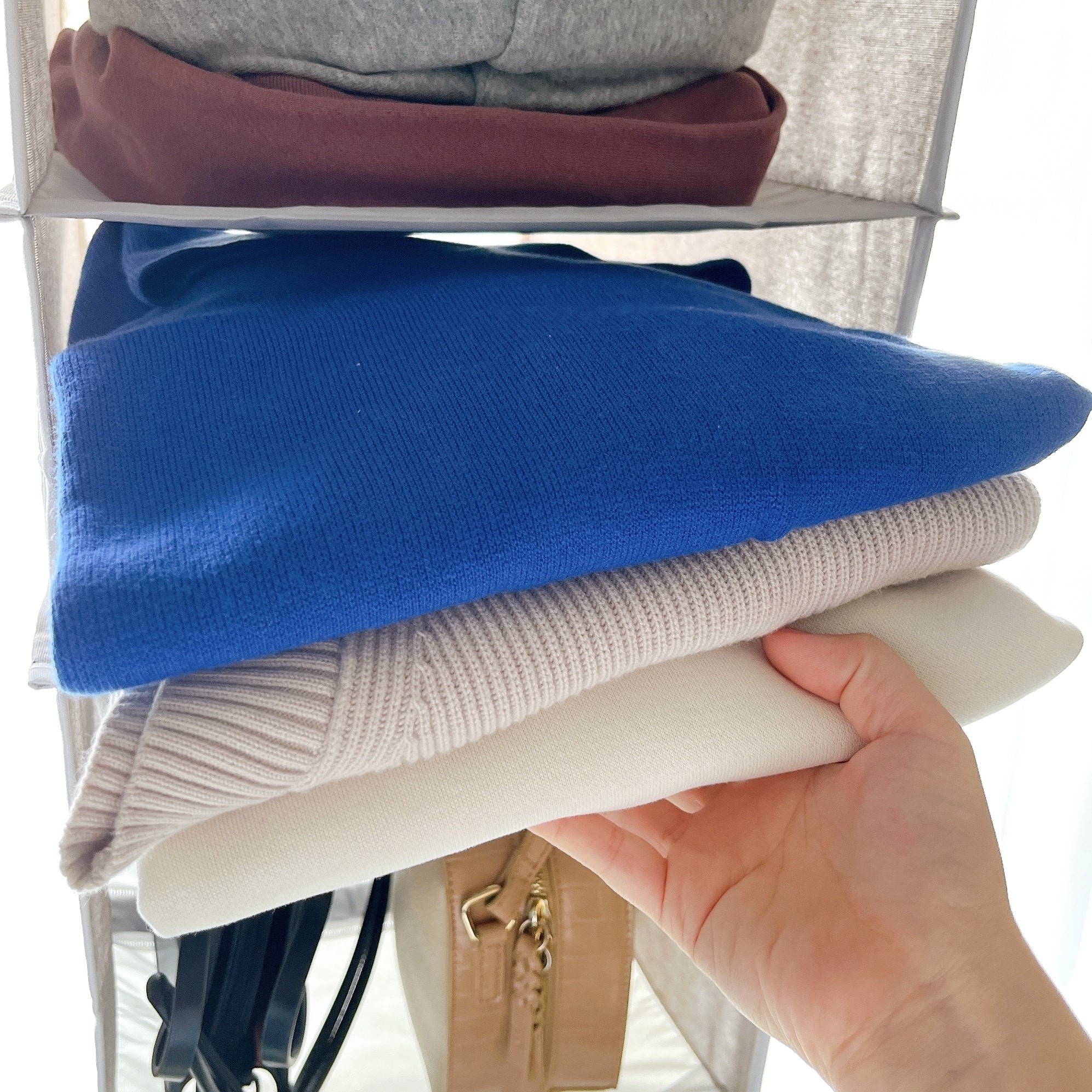 ニトリのオススメのグッズ「吊り収納 プレッソ（5段）」