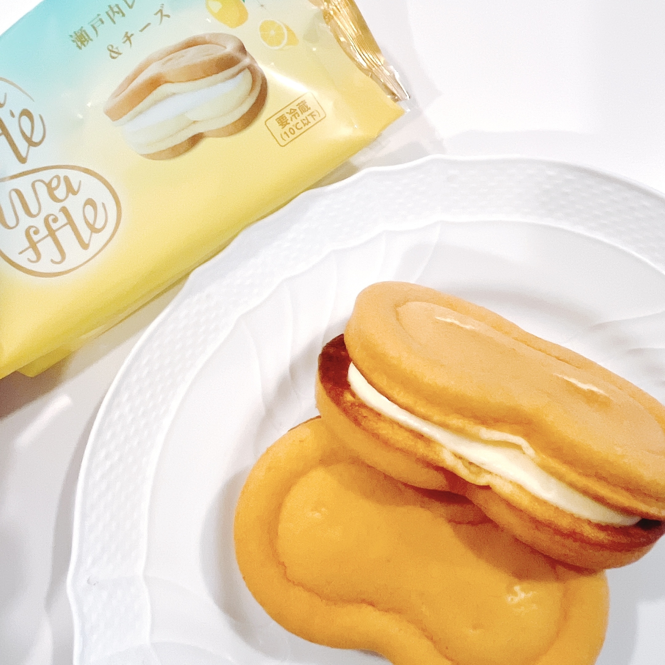 コージーコーナーの期間限定おすすめスイーツ「スフレワッフル(瀬戸内レモン&チーズ)」