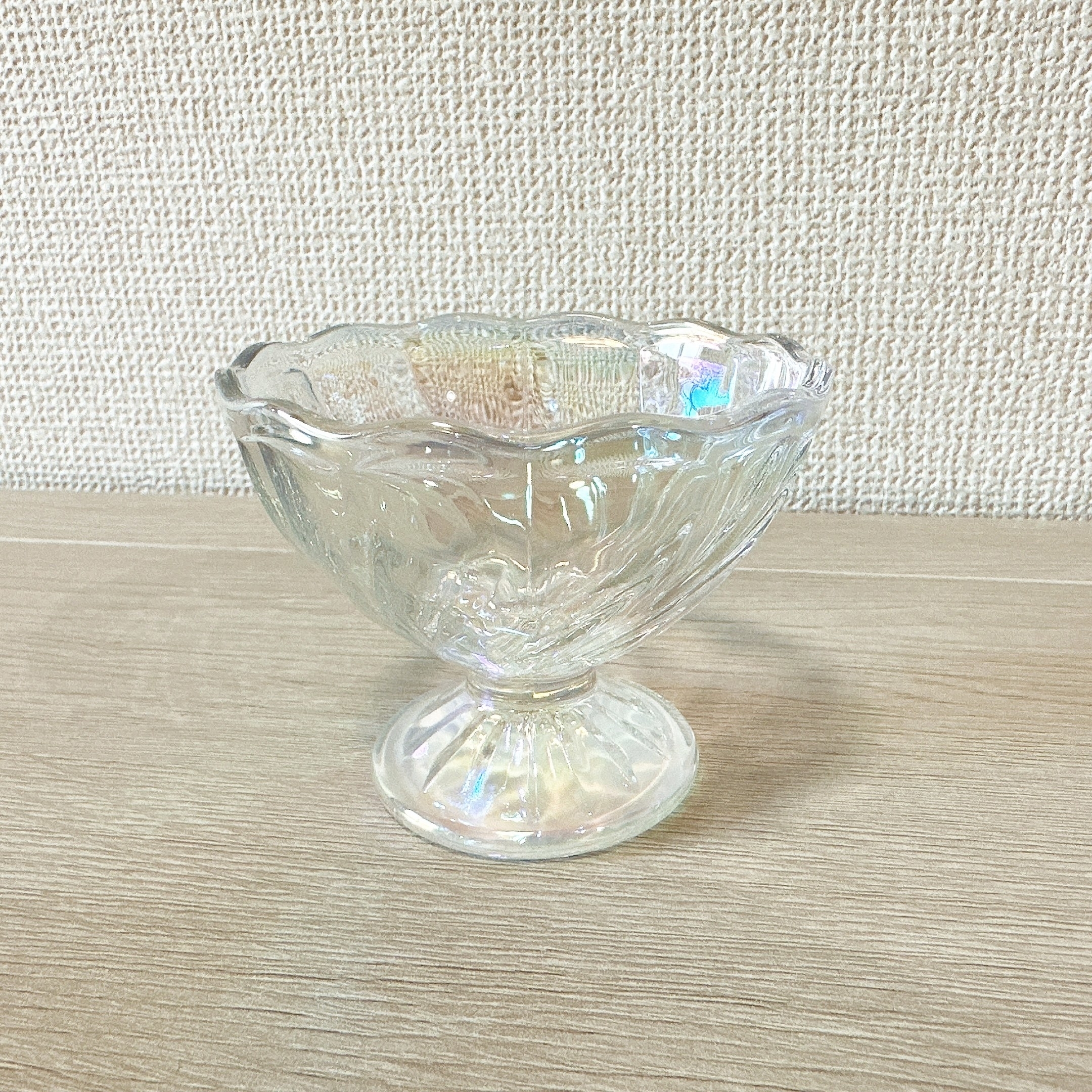 CanDo(キャンドゥ)のおすすめおしゃれインテリア「スパイラルデザートグラスオーロラCL」