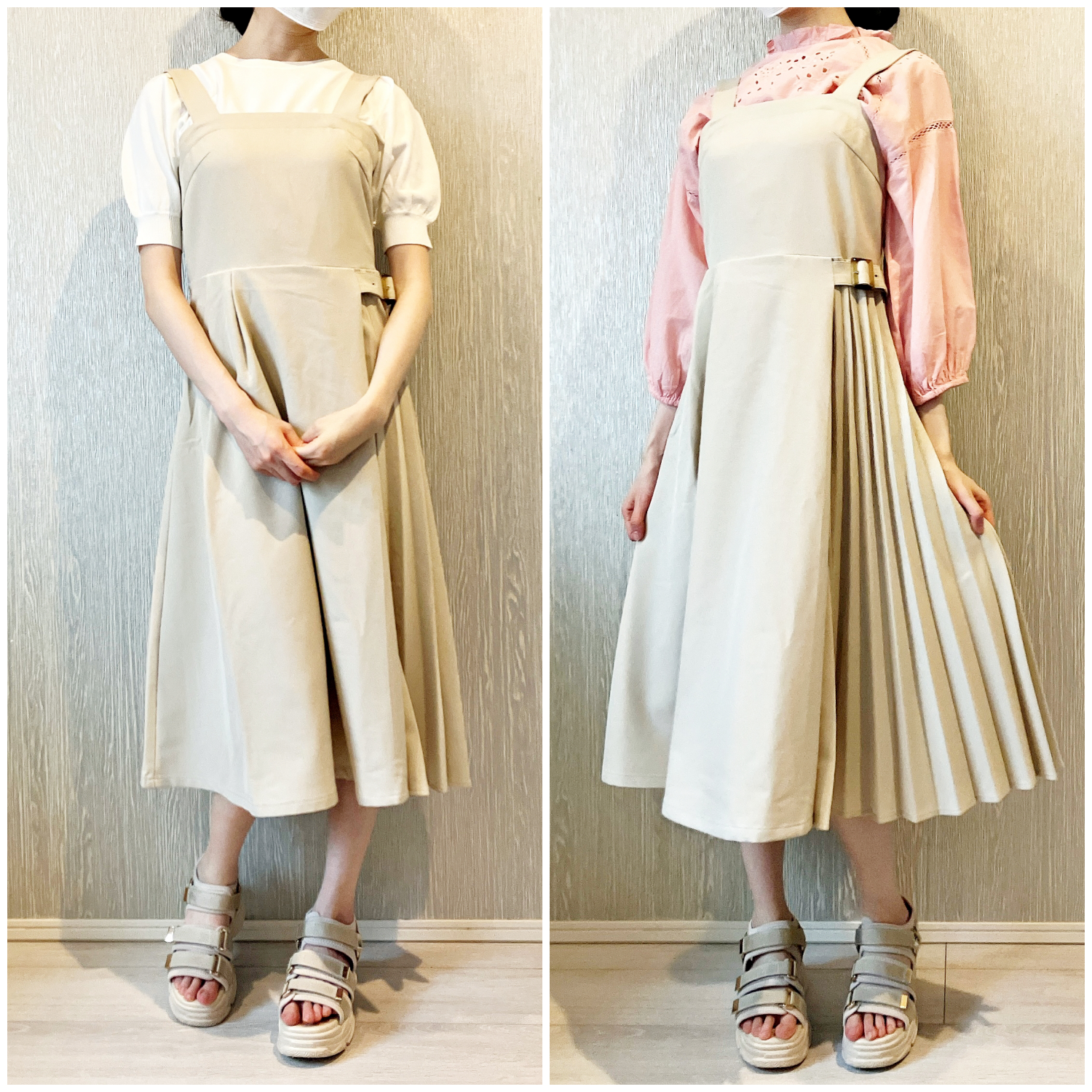 Honeys(ハニーズ)のおすすめワンピース「プリーツ切替ジャンスカ」