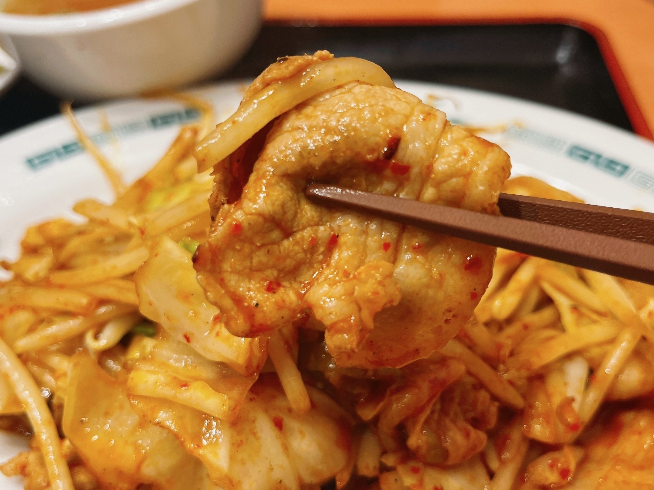 日高屋のおすすめメニュー「バクダン炒め定食」