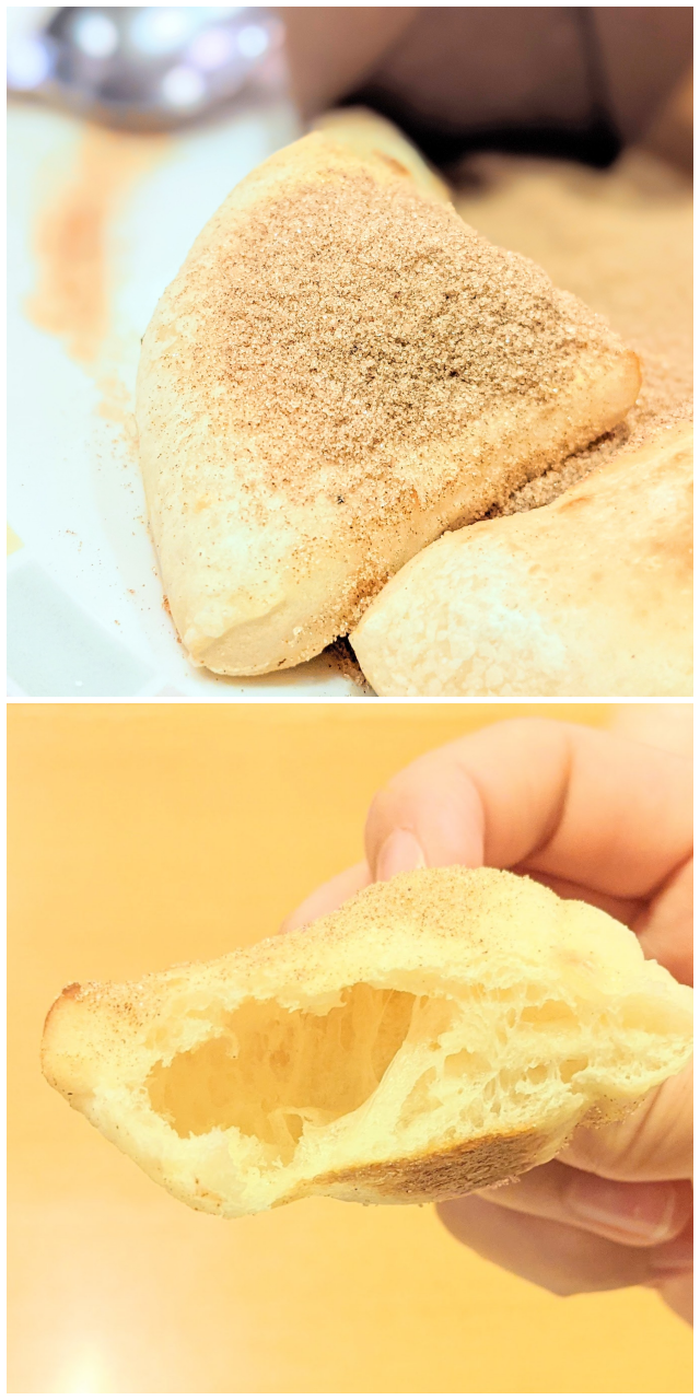 サイゼリヤのおすすめスイーツ「ジェラート&シナモンプチフォッカ」